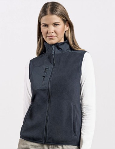 PRM-7945-Womens Canvas Fleece Vest